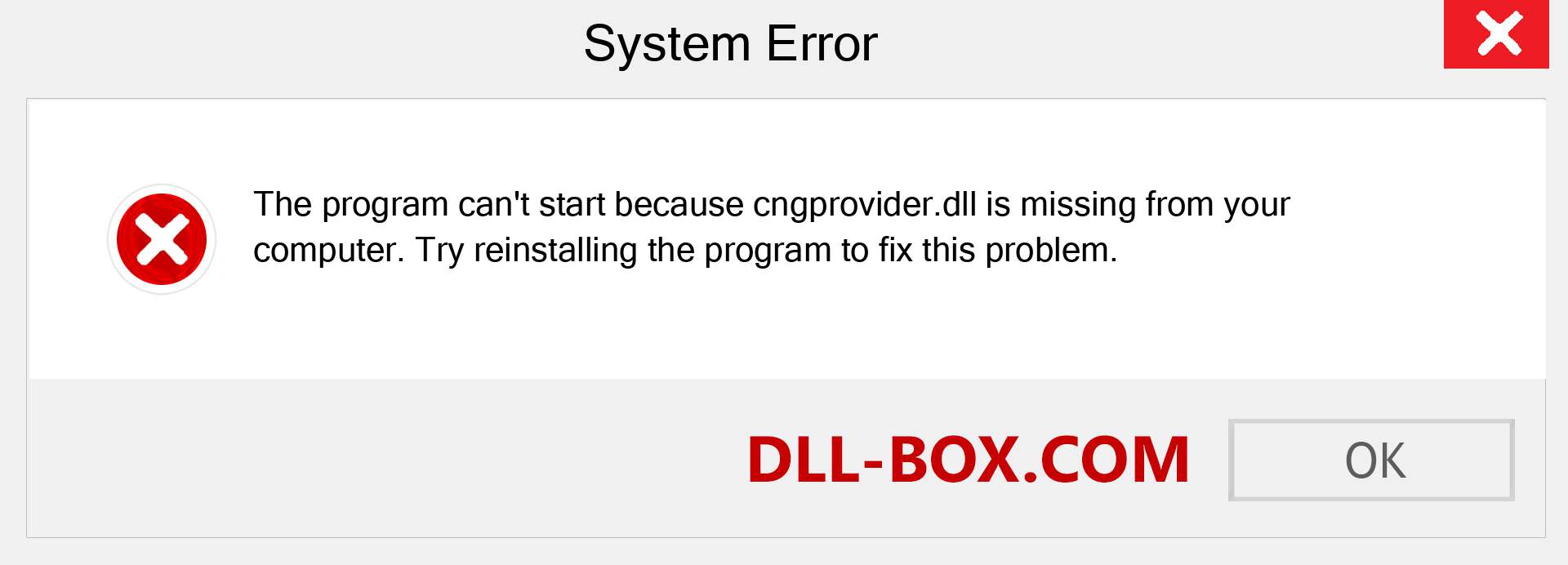  cngprovider.dll file is missing?. Download for Windows 7, 8, 10 - Fix  cngprovider dll Missing Error on Windows, photos, images